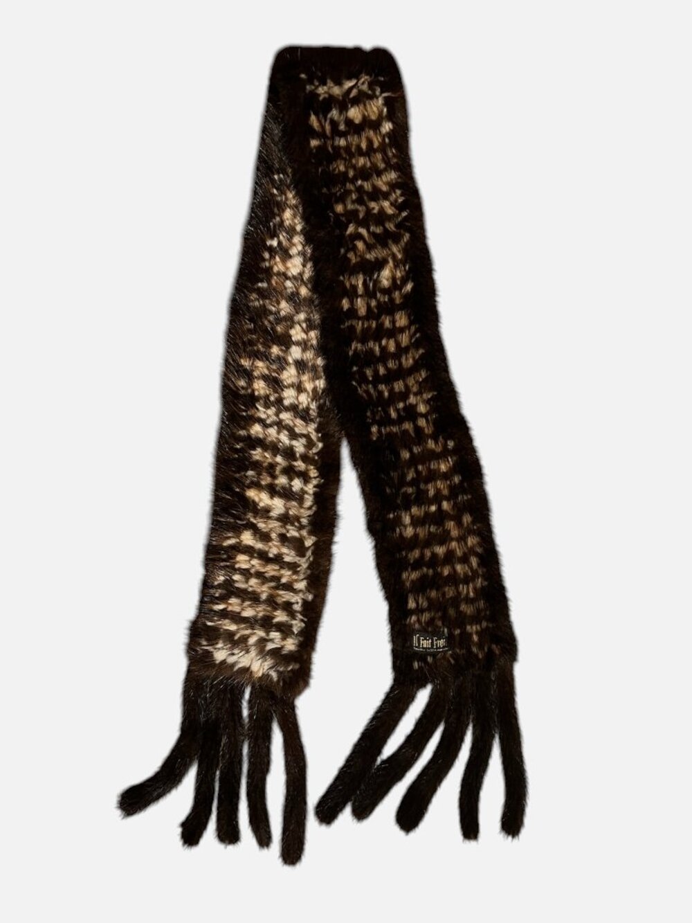 Vintage Il Fait Froid Genuine Mink Fur Scarf - Picture 5 of 6